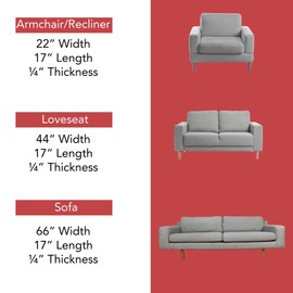 LAMINET Deluxe Extra Thick Sagging Furniture Cushion Support set of 2 New Improved Extend The Life of Your Chair/Cushion - 60% Thicker Extend for Length and Width Up to 34" x 44" or Up to 17" x 88"