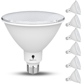 6 Pack High Power Outdoor PAR38 20W 250 Watt Equivalent 2800 Lumens Dimmable LED Flood Light Bulb Super Bright Waterproof E26 5000K Daylight Spotlight Bulbs for Security Backyard Garage Night Chaser