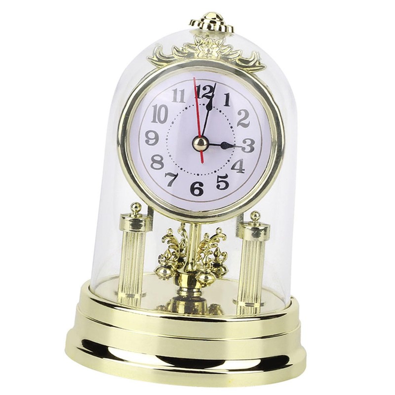 Cocoarm European Retro Style Living Room Clock, Antique Table Clock,