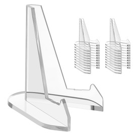 Reastar Card Display Stand, 20 Pack Small Easel Stand, Acrylic Picture Holder Stands for Coin Graded Card Sports Card Trading Card (2.7Inch)