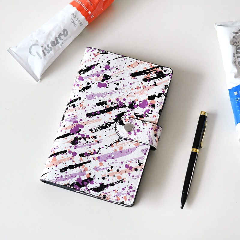 WONDERPOOL Refillable Spiral Leather Diary 6 Ring Binder Notebook Writing
