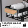 HEVOY 2-Tier Sliding Under Sink Organizer, L-shape Pull Out Cabinet
