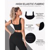 HORISUN Workout Sets for Women 2 Pieces Seamless Ribbed Sports