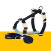 PETHROOM [Pestroom] No-Touch Cushion H Harness + Anti-Shock Manner Leash
