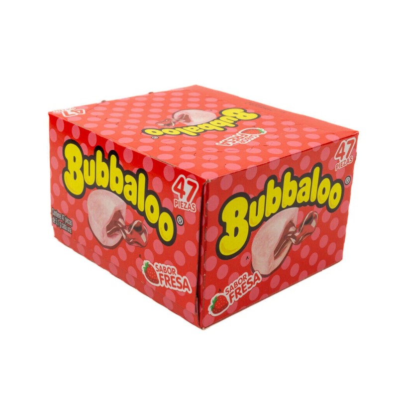 Bubbaloo Strawberry Chewing Gum (47 pieces)