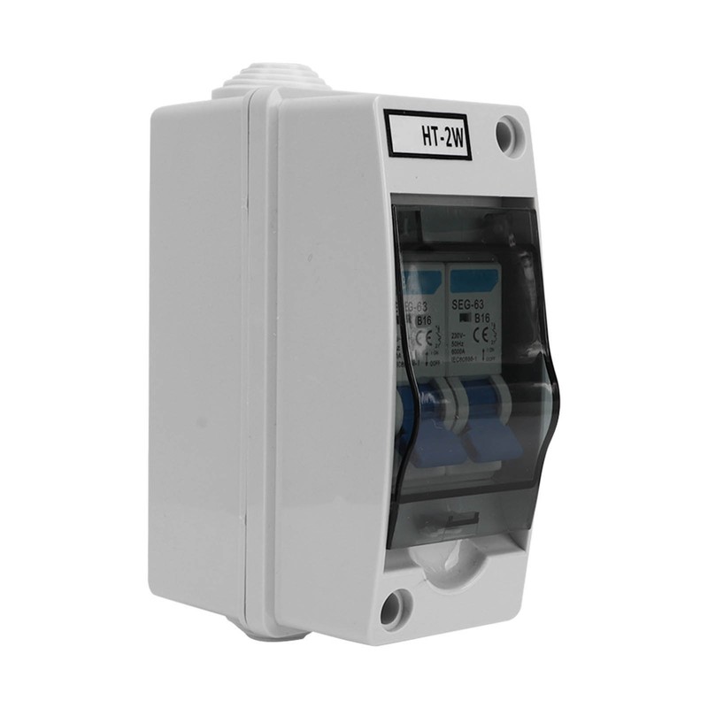 Circuit Breaker 2 Way MCB Switch Protection Waterproof Distribution Box