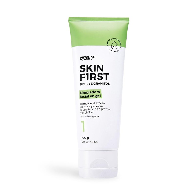 Cyzone Limpiadora Facial Bye Bye Granitos Skin First, 100g.
