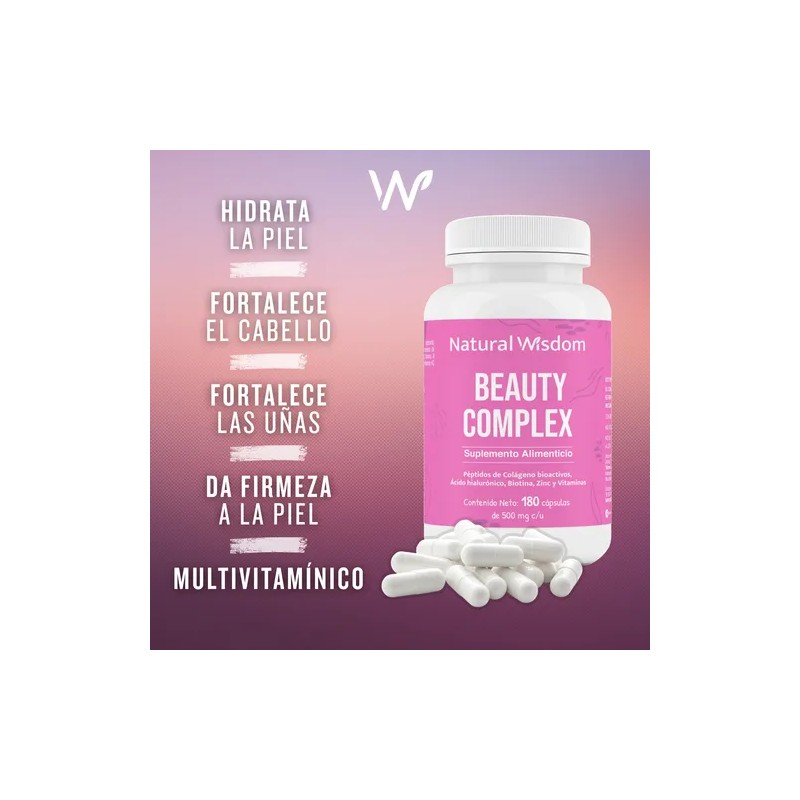 Vitaminas Cabello Piel Uas Peptidos De Colageno 180 Caps Sin