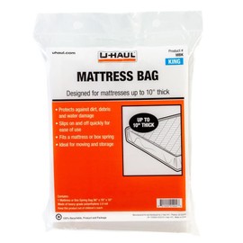 U-Haul Standard King Mattress Bag – Moving & Storage Cover for Mattress or Box Spring – 96” x 78” x 10”