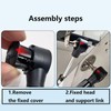 120N Black Cold-Rolled Steel Hydraulic Support Rod, Suitable for Upward-Opening