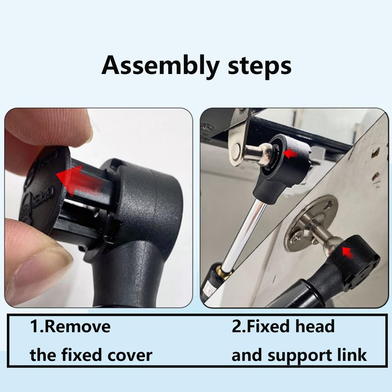 120N Black Cold-Rolled Steel Hydraulic Support Rod, Suitable for Upward-Opening