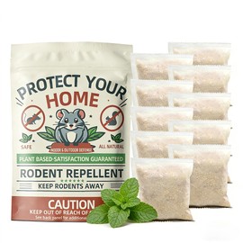 Mouse Repellent Pouches, 10 Pack Peppermint Oil Rodent Mouse Deterrent, Suitable for Indoor and Outdoor Use, Prevents Squirrels Spider Pests and Repels Mice, Safe for Pets and Family