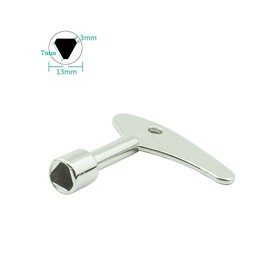 Triangle Key Garbage can, Triangle Key Key Utility Key Gas-Electric Elevator Door Lock Key. (3)