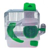SEVENPET Jaula Casa Hámster Bebedero Comedero Rueda 23x17x33cm