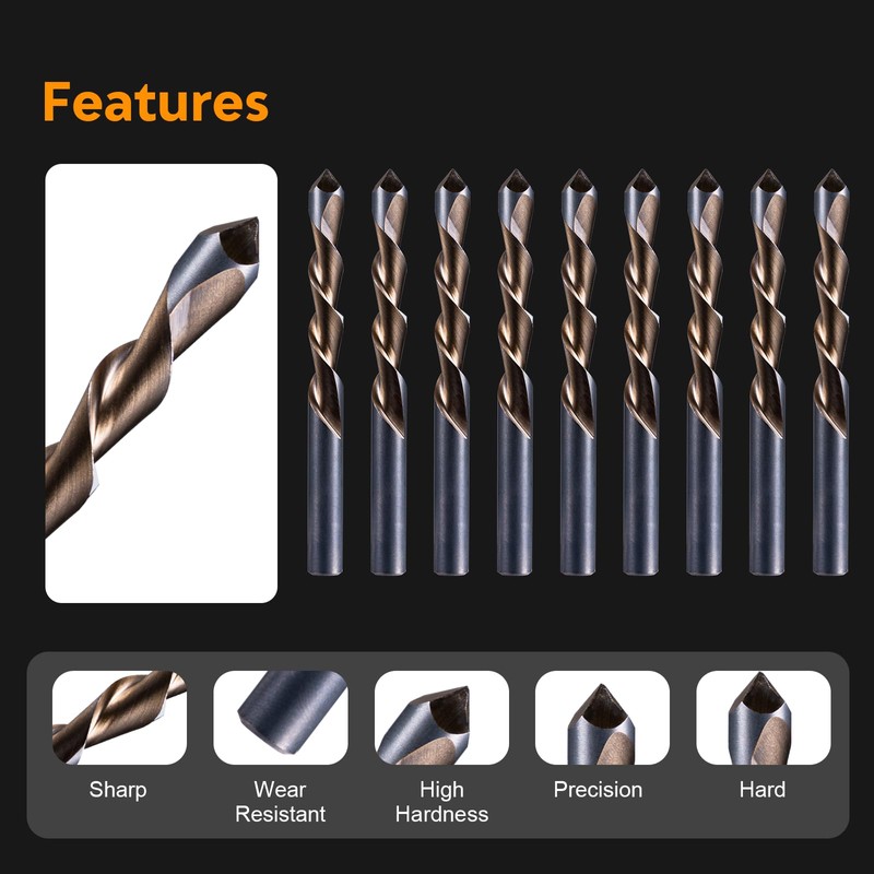 20Pcs Drywall Cutting Tools 1/4" Guide Point Cutting Bits,Drywall Bit