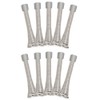Design House 181701 Spring Door Stop, 10-Pack, Satin Nickel