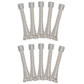 Design House 181701 Spring Door Stop, 10-Pack, Satin Nickel