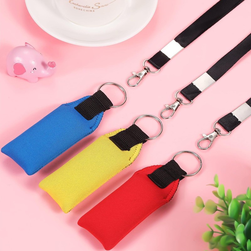 TecUnite Floating Neoprene Boat Keychain, 3 Pack Key Chain and