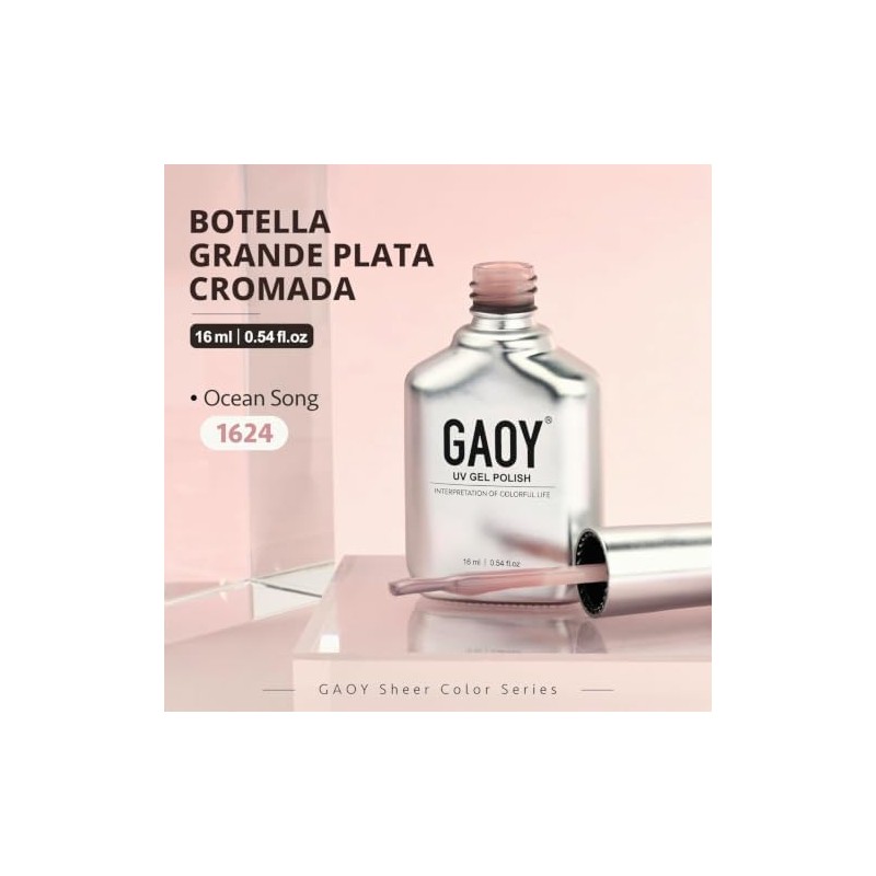 GAOY- Esmalte de uñas en gel Jelly Nude, esmalte en