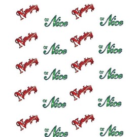 Christmas Naughty or Nice Waterslide Nail Art Decals