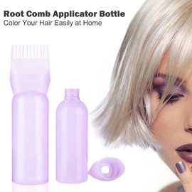 dshyuauoci Hair Oil Applicator, 160 ml Applicator Bottle Hair Graduated Reusable Hair Dyeing at Home Suitable for Hair Dyeing at Home Hairdressing Salon Purple