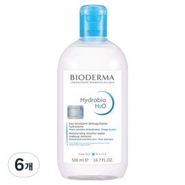 Bioderma Hydrabio H2O Cleansing Water, 500ml, 6 pcs / 바이오더마 하이드라비오 H2O 클렌징 워터, 500ml, 6개