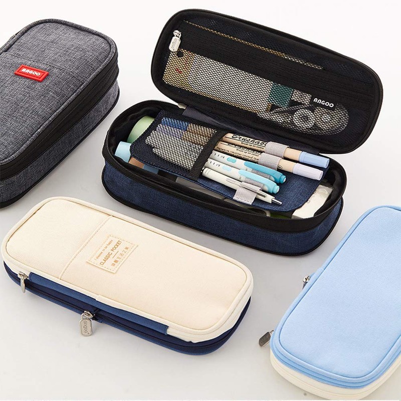 FAISHILAN Pen Case, Large Capacity, Gusset, Pencil Case, Multi-functional, Tool