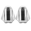 Unbranded Pair Rear Axle Covers Swingarm Cap Chrome Bar Shield