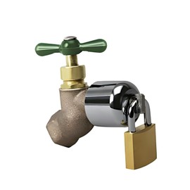 Conservco  Brass  2 in. Hose Bibb Lock