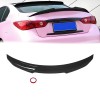 PEGAPARTS Gloss Black Rear Bumper Diffuser Trunk Spoiler w/LED For