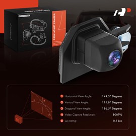 A-Premium Park Assist Camera Rear View Backup Reverse Camera Compatible with Select Toyota Models - 2012-2019 Yaris - Replace# 8679052220