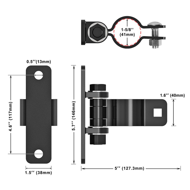Insaga Gate Hinges Heavy Duty Carbon Steel Chain Link Fence