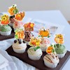 27PCS Pumpkin Cupcake Toppers, Harvest Pumpkin Cake Toppers, Rustic Autumn