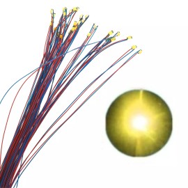 10 pcs 0805 Warm White Pre-Soldered Micro Litz Wired Leads SMD Led 0805