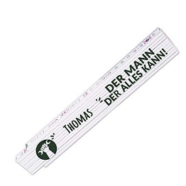Ruler With Name and Motif, "Der Mann Der Alles Kann", For Men, S0460101000767126747