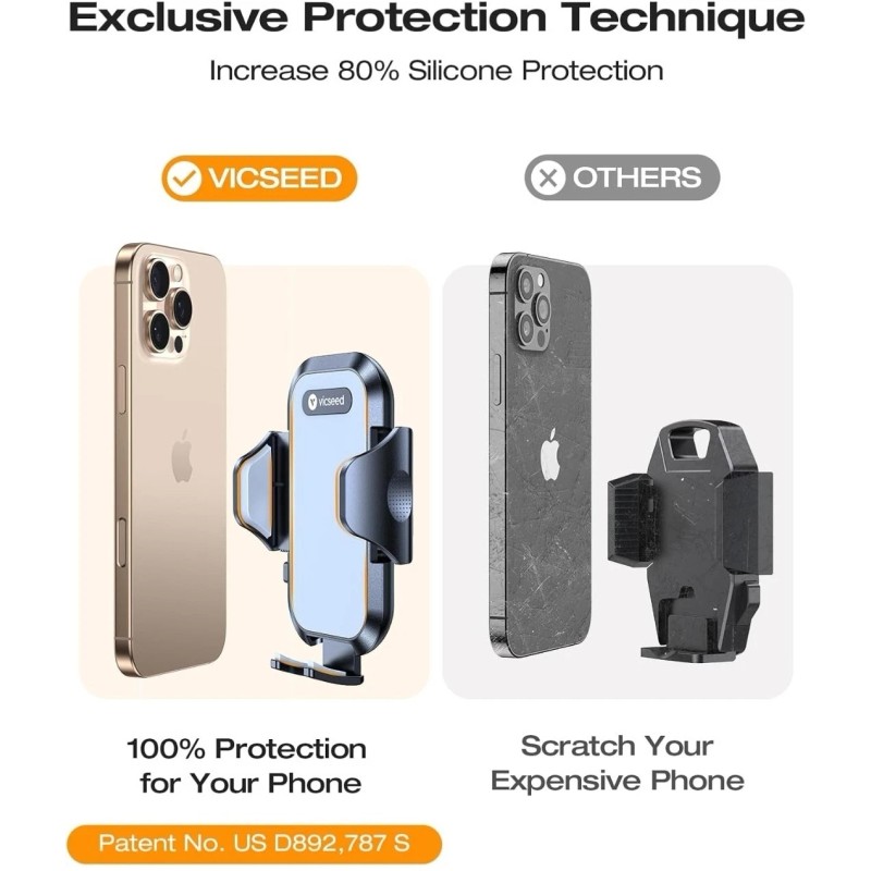 vicseed Military-Grade Sturdy Car Phone Holder Mount, Upgraded anti Shake