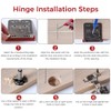 Woodworking Jig, Door Hinge Jig, Cabinet Hinge Drill Guide, Kitchen