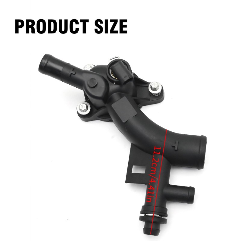 Vkinman 25193922 Car Coolant Housing Water Outlet with Sensor Hose,