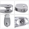8Pcs M25 Single Pulley Block 304 Stainless Steel Single Wheel