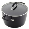 KitchenAid Hard Anodized Nonstick Stockpot with Lid, 8 Quart, Onyx
