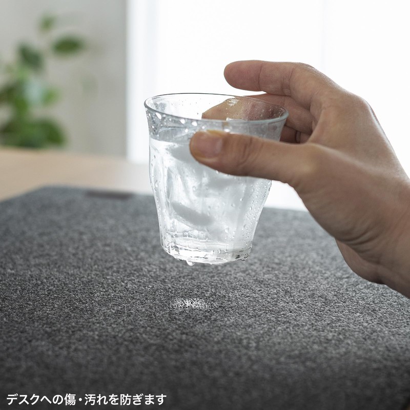 Sanwa Supply Desk Mat, Felt Material (W600×D300mm) Scratch and Stain