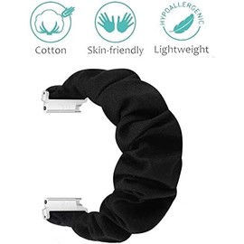 Compatible with Aeac Smart Watch Bands,Fabric Elastic Scrunchie Elastic Watch Band Women Cute Replacement Straps Compatible with 1.69 inch Aeac/Woneligo/Gydom/AITAFY/RIVERSONG/TOZO S2 44mm Smart Watch