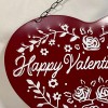 Hobby Lobby Heart Sign Embossed Metal Valentine's Day Decor Hanger