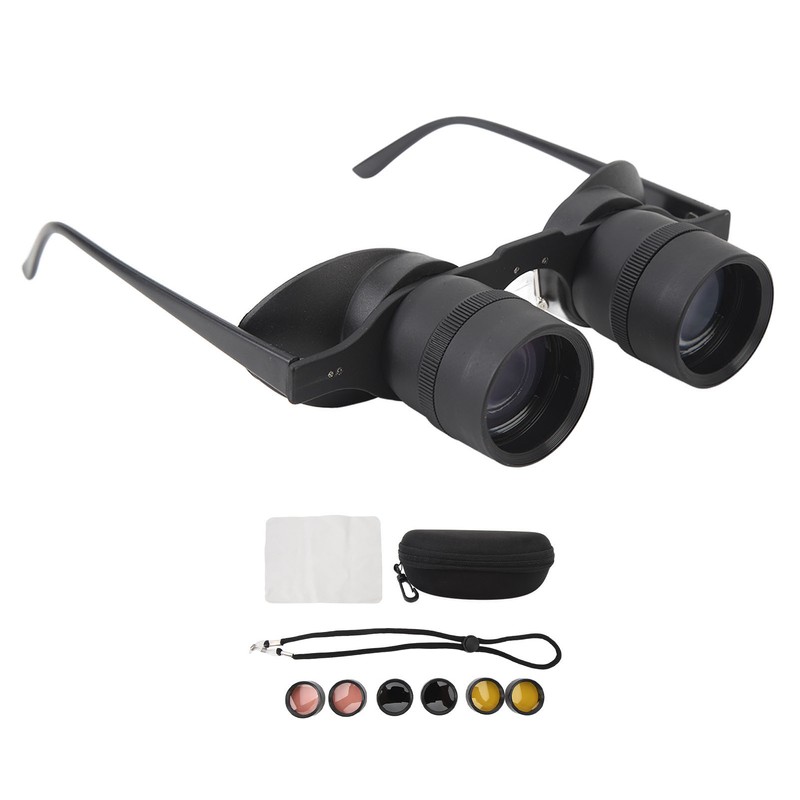 Binoculars Glasses 10X Zoom with Polarized Lens Handsfree Adjustable HD