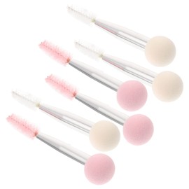 Vaguelly 6pcs Dual-ended Makeup Sponge Brush for Concealer Eyebrow Lash Versatile Makeup Applicator Tool