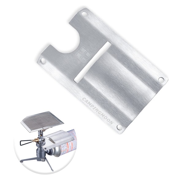 Camping Moon ST-2311 Stand Vertical Conversion Adapter for Z23-CB 304 Stainless Steel Heat Shielding Plate