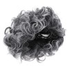 Kisangel Fluffy Grey Wig Old Lady Wig Costume Women Curly