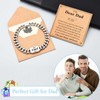 EYQV Dad Gifts, Engraved Bracelet Dad Gifts from Daughter Son,