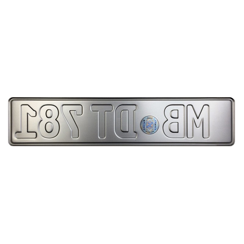 European German License Plate
