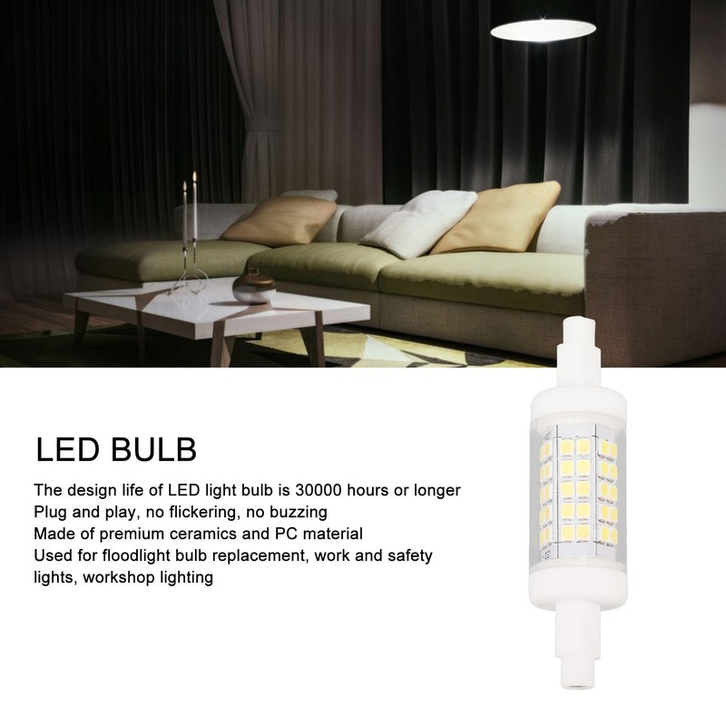R7s LED Bulb 80mm 5W Double End Floodlight with 60LED